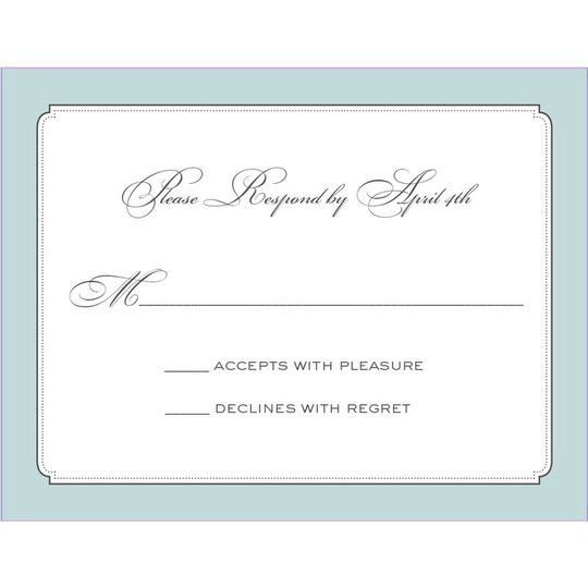 Elegant Affair Response Cards